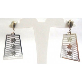 FLOWER BASKET - Push Back Earrings - Drop Long Dangling - Fashion Classy Novelty